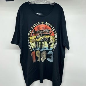 Mens 3x July 1983 tshirt new